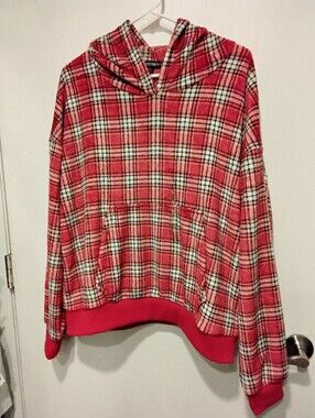 Harper & Ivy Plaid Fleece Loungewear Set